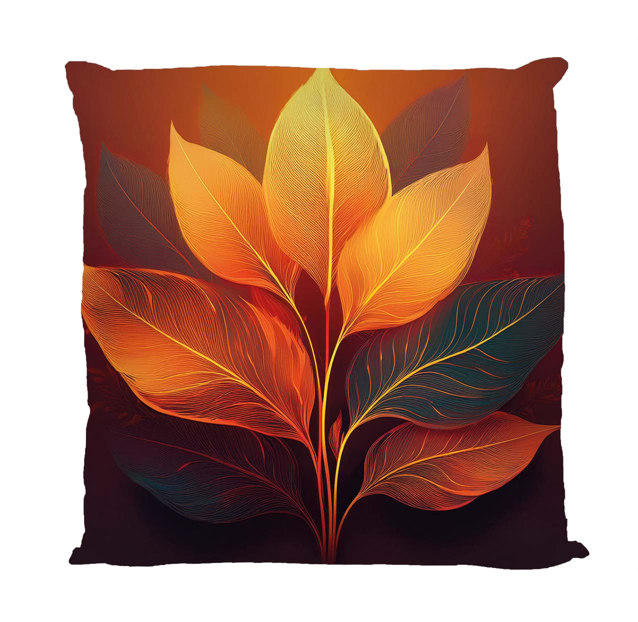 Kissenbezug Microfaser Blätter Blätter 10