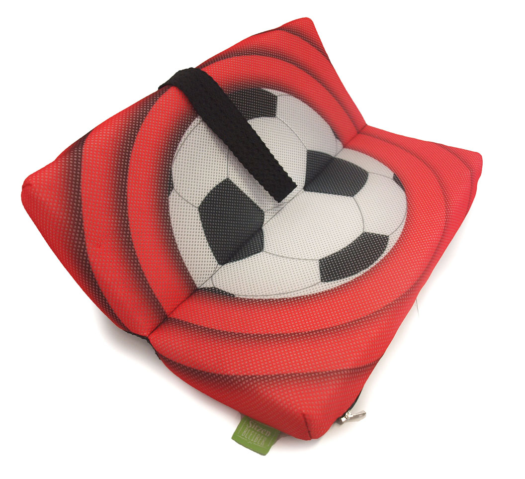 Klappkissen Fußball rot